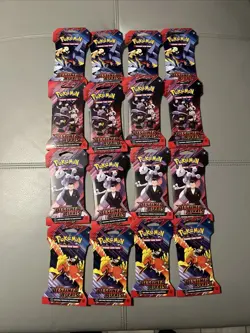 Destined Rivals Booster Sleeves Lot of 16 Pokemon TCG - Image 1