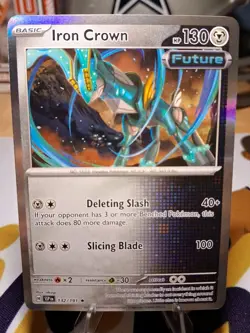Iron Crown 132/191 Holo Future – Pokemon Surging Sparks NM - Image 1