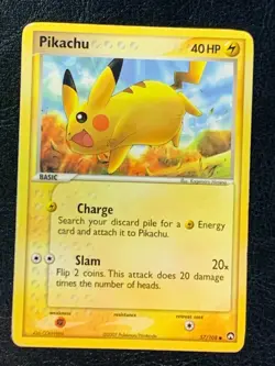 Pikachu 57/108 Non Holo Pokemon Ex Power Keepers - Image 1