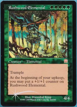 Rushwood Elemental FOIL Mercadian Masques PLD Green Rare CARD (311708) ABUGames - Image 1