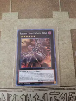 YUGIOH TCG RAIDRAPTOR REVOLUTION FALCON AIR RAID ROTD-EN095 SUPER 1ST EDITION - Image 1