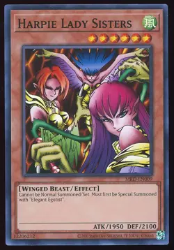 Super Rare Harpie Lady Sisters NM MRD-EN009 25th Anniversary Yugioh - Image 1