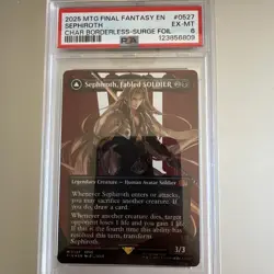 Sephiroth, Fabled SOLDIER (Borderless) (Surge Foil) Final Fantasy Foil PSA 6 - Image 1