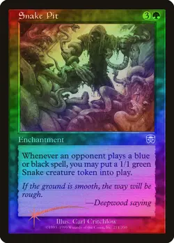 Snake Pit FOIL Mercadian Masques PLD Green Uncommon MAGIC MTG CARD ABUGames - Image 1