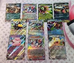 10× Pokemon English Ex Card Lot Nm Scarlet And Violet Era And Mega - Image 1