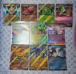10× Pokemon English Ex Card Lot Nm Scarlet And Violet Era And Mega - Image 2