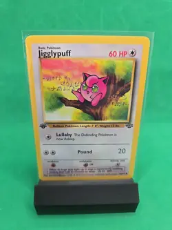 Jigglypuff Jungle 54/64 1st Edition Jungle Card 1999 Vintage LP - Image 1