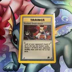 Pokemon Card - Rocket's Sneak Attack Team Rocket 16/82 Holo Unlimited Holo Rare - Image 1