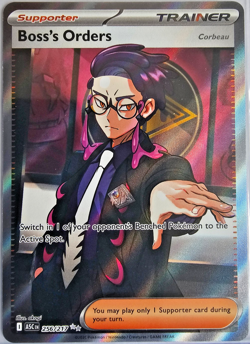 Boss’s Orders 256/217 Ultra Rare Full Art Pokemon TCG Ascended Heroes Card Mint! - Image 1