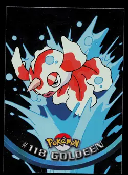 Pokemon Card - Goldeen Topps TV Animation Edition 118 Foil Blue Logo - Image 1