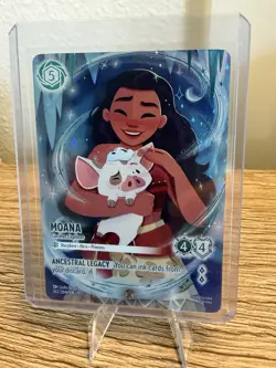 ~Disney Lorcana Moana Curious Explorer ICONIC Card 208/204 Winterspell - Image 2