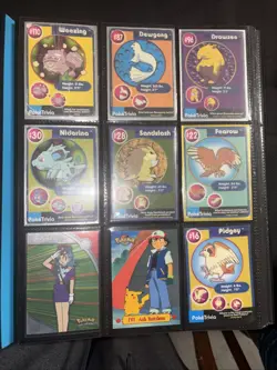 Pokemon Vintage Triva And Movie Cards With Binder - Image 1