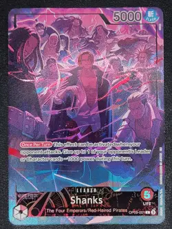 OP09-001 Shanks (2nd Anniversary Set) ONE PIECE Card TCG English - Image 1