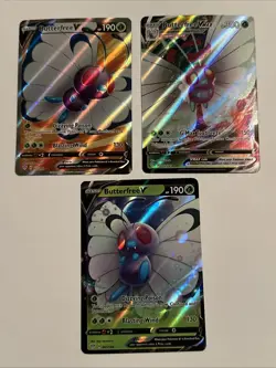 Pokemon BUTTERFREE 3 Card Lot ~ VMAX V Full Art - Image 1
