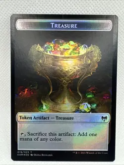 Dragon / Treasure Token Kaldheim Foil NM Unplayed - Image 2