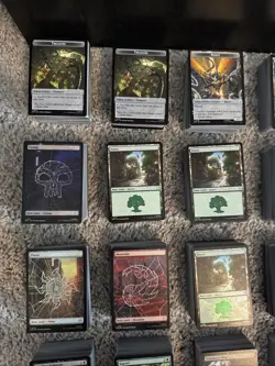 6093x Card Lot- Mtg Spider-Man Booster Bundle Rips- Rare Full Art Foil Web Lands - Image 2