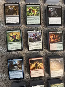 6093x Card Lot- Mtg Spider-Man Booster Bundle Rips- Rare Full Art Foil Web Lands - Image 4