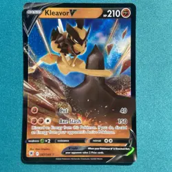 Kleavor V 087/189 Holo SWSH10 Astral Radiance Pokemon Card NM - Image 1