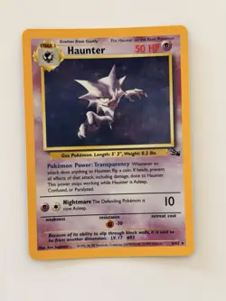 Pokemon TCG Haunter 1999 Fossil Unlimited Rare Holo Card #6/62 - Image 1