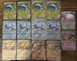 Pokemon TCG 151 EX 14 card lot Blastoise Venusaur Zapdos and many more - Image 1