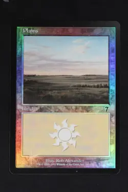 Magic: The Gathering Plains (343) Foil Land MP - 7th Edition 343 - Image 1
