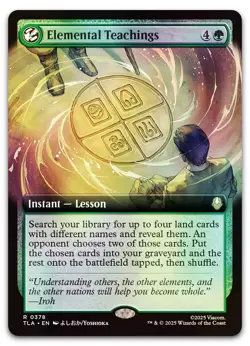 Elemental Teachings (Extended Art) #378 (Foil) (NM) TLA Magic MTG - Image 1