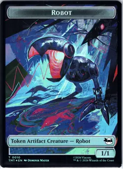 Robot / Mutagen Double-Sided Token T Teenage Mutant Ninja Turtles 10 / 9 NM Foil - Image 2