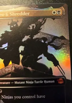 Dark Leo & Shredder Borderless 0220 Foil Mythic Teenage Mutant Ninja Turtles MTG - Image 3