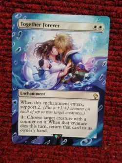 Together Forever MTG Final Fantasy Commander Hand Painted Borderless Altered Art - Image 2