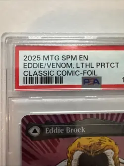 Eddie Brock Venom Lethal (0233) (Borderless Foil) Marvel's Spider-Man PSA 10 Gem - Image 2