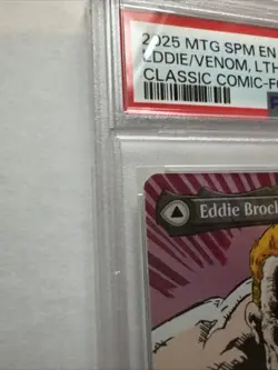 Eddie Brock Venom Lethal (0233) (Borderless Foil) Marvel's Spider-Man PSA 10 Gem - Image 4