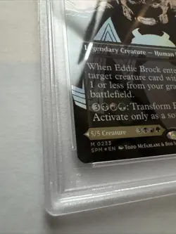 Eddie Brock Venom Lethal (0233) (Borderless Foil) Marvel's Spider-Man PSA 10 Gem - Image 5