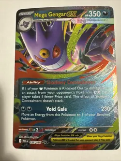 Mega Gengar EX 056/094 – Holo Ultra Rare Pokemon Card – Near Mint – $15 - Image 1