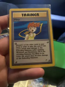 1999 Vintage MISTY - Gym Heroes - Pokemon Card - EXCELLENT CONDITION - Image 1
