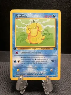 2000 Pokemon Team Rocket First Edition Psyduck #65/82 - Image 1