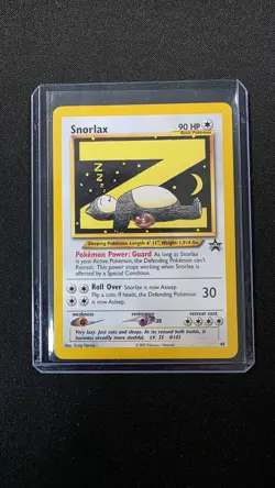 Snorlax 49/53 WOTC Black Star Promo Card 2002 Vintage pokemon 49 - Image 1