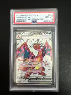 Pokemon TCG Scarlet and Violet Black Star Promo Charizard EX 056 PSA 10 - Image 1