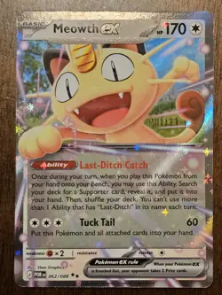 Pokemon TCG - Meowth EX 62/88 : Double Rare - Perfect Order NM - Image 1