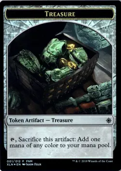 Merfolk Treasure Token LP* FOIL FNM PROMO Ixalan ENGLISH 001/012 -UnltdCards - Image 2