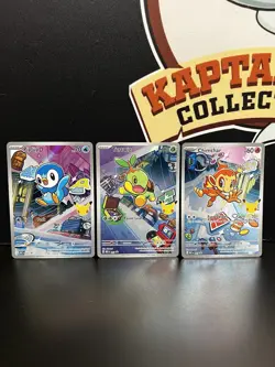 Pokemon 30th Anniversary First Partner Illustration Rare Lot Of 9 NEAR MINT - Image 4