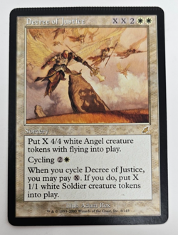 Decree of Justice *CRIMPED MISPRINT* - Scourge - LP/NM - MTG - Image 1