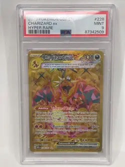 Pokemon TCG Obsidian Flames Charizard ex Hyper Rare 228/197 PSA 9 MINT - Image 1