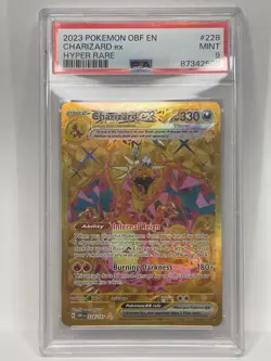 Pokemon TCG Obsidian Flames Charizard ex Hyper Rare 228/197 PSA 9 MINT - Image 2