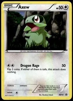 Axew - BW10 BW10 Holo Promo Black And White Promo Pokemon Holo NM Swirl - Image 1