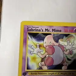 Pokemon Card - Sabrina's Mr. Mime Gym Heroes 94/132 Common 1st Edition - Image 4