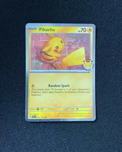 2024 Pokemon TCG English Temporal Forces TEF EN 051/162 Pikachu Holo JA75 - Image 1