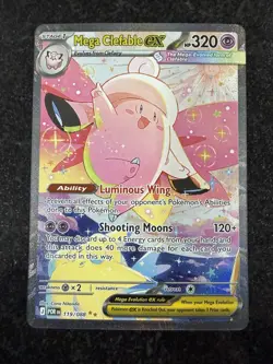 Mega Clefable ex 119/088 SIR Pokemon Mega Evolution Perfect Order NM ✅SHIPS NOW✅ - Image 1