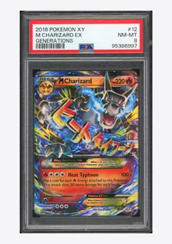 Pokemon PSA 8 M Charizard EX Ultra Rare 2016 12/83 Generations English - Image 1