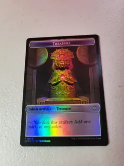1x Merfolk 0005 Treasure 0018 Foil Token The Lost Caverns Of Ixalan LCI MTG NM - Image 1