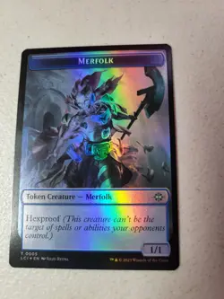 1x Merfolk 0005 Treasure 0018 Foil Token The Lost Caverns Of Ixalan LCI MTG NM - Image 2